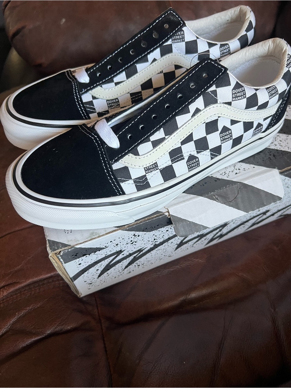 Vans Checkerboard Old Skool Sneakers - Black/White